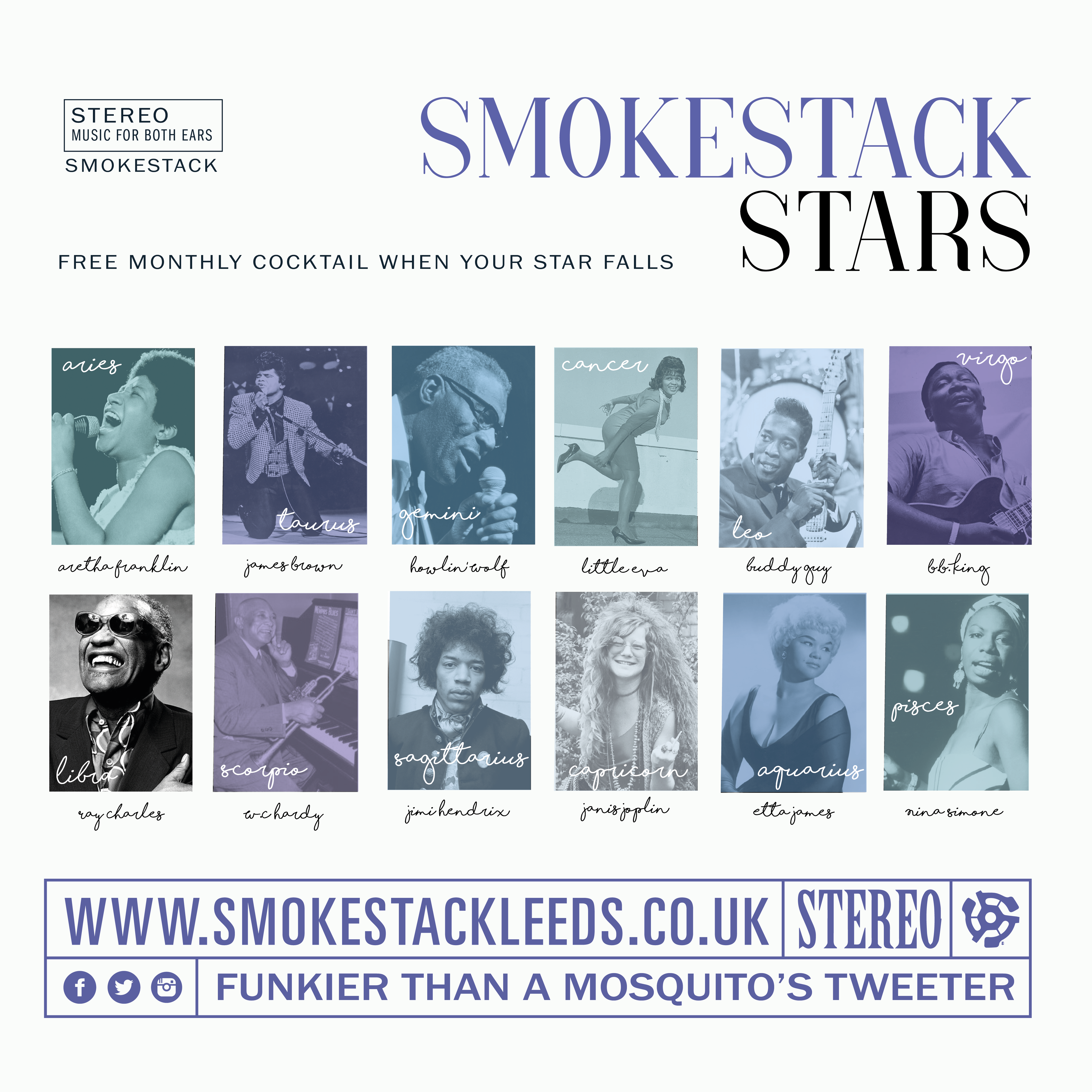 Smokestack Stars | Free Cocktail in your birthday month